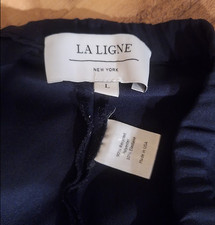 *NWT* La Ligne New York Navy Wide leg dress Pants - Size L - MSRP $375 Pants, Shorts, Leggings price