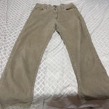 Calvin Klein Jeans beige corduroy straight leg pants mens 32 x 31 Pants, Shorts, Leggings price