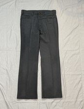70s Levis Black Tab 517 Bootcut Flares Gray Charcoal Polyester Pants 34x31 Pants, Shorts, Leggings price