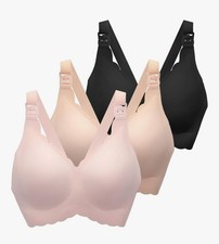 MOMWILLS Nursing Bras  3pack (NEW) - Wireless, Soft, Comfortable, 3 Colors Inc. Nursing Bra price