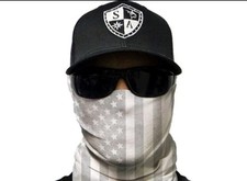 SA Salt Armour WHITEOUT AMERICAN FLAG Face Mask Bandana Neck Gaiter Bandana (Outdoor) price