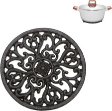 1Pcs Round Cast Iron Trivet - 6.7 Inch Heat Resistant Iron Trivet for Hot Dish P Trivet price