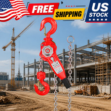 Manual Lever Chain Hoist 3/4 TON 1650 LBS Capacity 10FT Lift 2 Heavy Duty Hooks Lever Hoist price