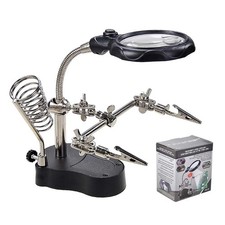 Third Hand Soldering Solder Iron Stand Holder Magnifier Helping Station Tool Solder & Soldering Iron price