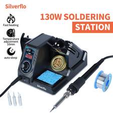 Silverflo 130W Digital Soldering Iron Station Adjustable Temp Welding Kit Solder & Soldering Iron price