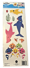 Room Mates Baby Shark Wall Stickers Removable Decals Nursery Kids Sheet of 9 New Baby Room Furniture price