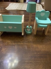 kidkraft wooden dollhouse furniture Baby Nursery Room. No Dolls Baby Room Furniture price