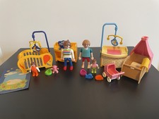 PLAYMOBIL Partial 3207 & 5334 Baby Nursery Room Furniture Sets for Dollhouse! Baby Room Furniture price