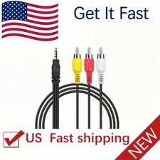 3.5mm AV to 3 RCA Audio Video Cable for UNIC UC 28 UC28+ Mini Projector Projector Cables price