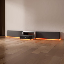 AWOL RGB Glow Station: 120" UST Projector Stand with LED & Power Outlet Projector Cables price