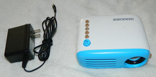 GooDee YG200 Mini Portable Projector Blue TESTED NO REMOTE/CABLES Projector Cables price
