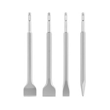 Uimoso SDS Plus Chisel Set - 4 Pieces: Point, Flat, Angled, Spade for Demolition Rotary Hammers & Demolition Hammers price