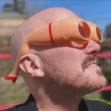 Funny Fake Nose Binocular Glasses Novelty Prank Costume Party Gag Eyewear Eyewear Accessory price