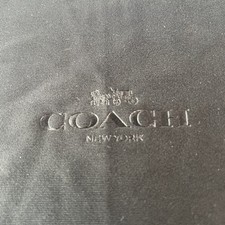 Coach New York Black Cleaning Cloth Embossed Logo Eyewear Lens Jewelry Accessory Eyewear Accessory price