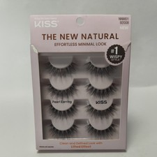 KISS Products New Natural False Eyelashes - Pearl Earring - 4ct Box damage False Eyelash Products price