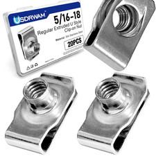 20 Pack 5/16-18 Extruded U-Nuts 304 Stainless Steel U Clip Car Clips Fasteners Rivet price