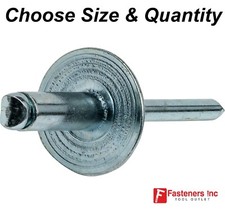 Large Flange Pop Rivets All Steel Dome Head Blind (Choose Size & Quantity) Rivet price