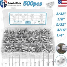 500pcs Pop Rivets Assortment Kit 14 Size SAE Assorted Aluminum Blind Rivets Set Rivet price