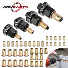 44pcs Manual Rivet Nut Tool Kit M3-M6 Carbon Steel Nutsert Set for Drill Wrench Rivet price