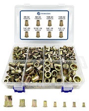 SAE Rivet Nut Assortment Kit 505Pcs Galvanized 6-32 8-32 10-24 1/4-20 3/8-16 5/1 Rivet price