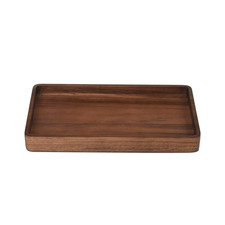 Better Homes & Gardens Acacia Wood Tray Organizer, Walnut Serving Tray price