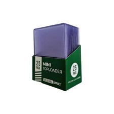 Mini Size Top Loaders 2 3/8" x 3 1/4" Toploaders for Cards or Stickers - 25 Pack Plastic Card Supplies price