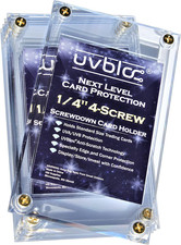 Baseball Card Holder Cases Protectors Hard Plastic Screw down 35Pt Sleeves Plastic Card Supplies price