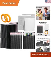 302 Pcs Trading Card Mailer Set Protectors Bubble Envelopes Plastic Inserts Tape Plastic Card Supplies price