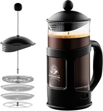 12 Ounce French Press Coffee, Tea and Espresso Maker, Heat Resistant Borosilicat French Press price