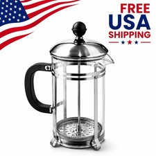 French Press Coffee Maker Classic Glass Stainless Steel Plunger 34oz French Press price