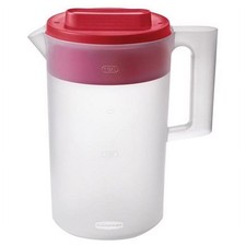 Pitcher, Simply Pour Clear/Red Plastic 1 gal, plastic,1 gal, helpful for family Pitcher price