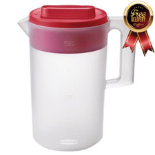 Rubbermaid Simply Pour Clear/Red Pitcher Plastic 1 gal Pitcher price