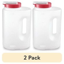 (2 pack) Rubbermaid Mixermate Leak-Resistant Pitcher, Clear, 3.8 Liter, Plastic Pitcher price