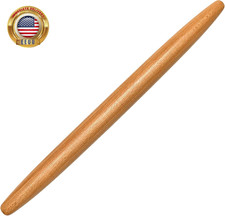 French Rolling Pin, 17 Inch Solid Wood Tapered Rolling Pin for Baking, Wooden Do Rolling Pin price