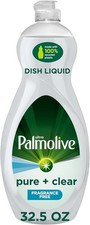 Palmolive Ultra Dishwashing Liquid Dish Soap, Pure + Clear Fragrance Free 32.5oz Dishwashing price