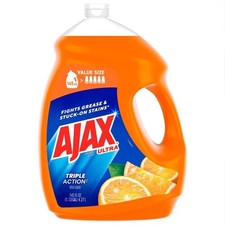 Ajax Ultra Triple Action Dishwashing Liquid Dish Soap, Orange Scent, 145 Fluid O Dishwashing price