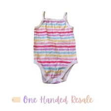 🌈 Garanimals Multicolor Rainbow Striped Tank Top Bodysuit Comfy Light 24M Tank Top & Bodysuit price