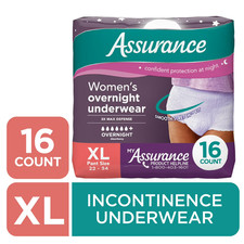 Assurance Women’s Incontinence Postpartum Underwear XL Overnight 16 Ct Postpartum price