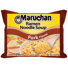 Bags Maruchan Instant Pork Flavor Ramen Noodle Soup, 3oz Instant Soup price