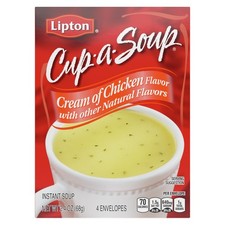 SOUP SECRETS Lipton Instant Soup Cream of Chicken 4 Count For a Warm Cup of Instant Soup price