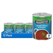 (12 pack ）Reduced Sodium, Creamy Tomato with Basil Soup, Gluten Free, 19 oz Instant Soup price