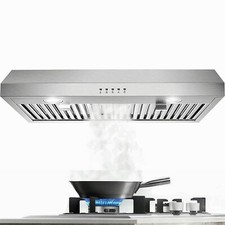 600CFM 30 inch Under Cabinet Range Hood  Stainless Steel 3-Speed w/LEDs New Range Hoods price