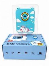 Kids Digital Camera Unicorn Rainbow Blue HD Photo Video Camera w/ Accessories Video Camera Accessories price