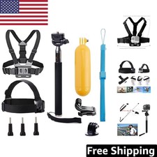 Versatile Action Camera Accessory Set: Chest Strap, Selfie Stick & Float Grip Video Camera Accessories price