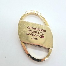 3M Orthopedic Products Division 1986 Goldtone Keychain Swivel Medical Advert Orthopedic Products price
