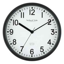 8.78" Analog Wall Clock Large Modern Home Office Mirror Surface Decor Black New Decorative Clock price