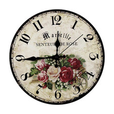 12 Inch Vintage Wall Clocks Decorative Indoor Wall Clocks Battery Operated Decorative Clock price