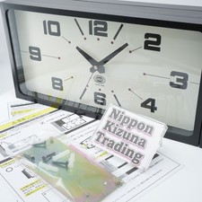 DULTON Double Face Wall Clock Rectangle Black H21-0362BK Silent Retro Decor New Decorative Clock price