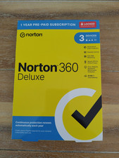 Norton 360 Deluxe for 3 Devices 1 Year Subscription 2026 Internet Security New ! Security Devices price