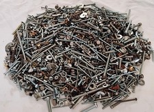 21 Lb. Lot of Mixed Size Hardware Bolts, Machine Screws, Nuts & Washers No Nails Screws, Nails, Nuts price